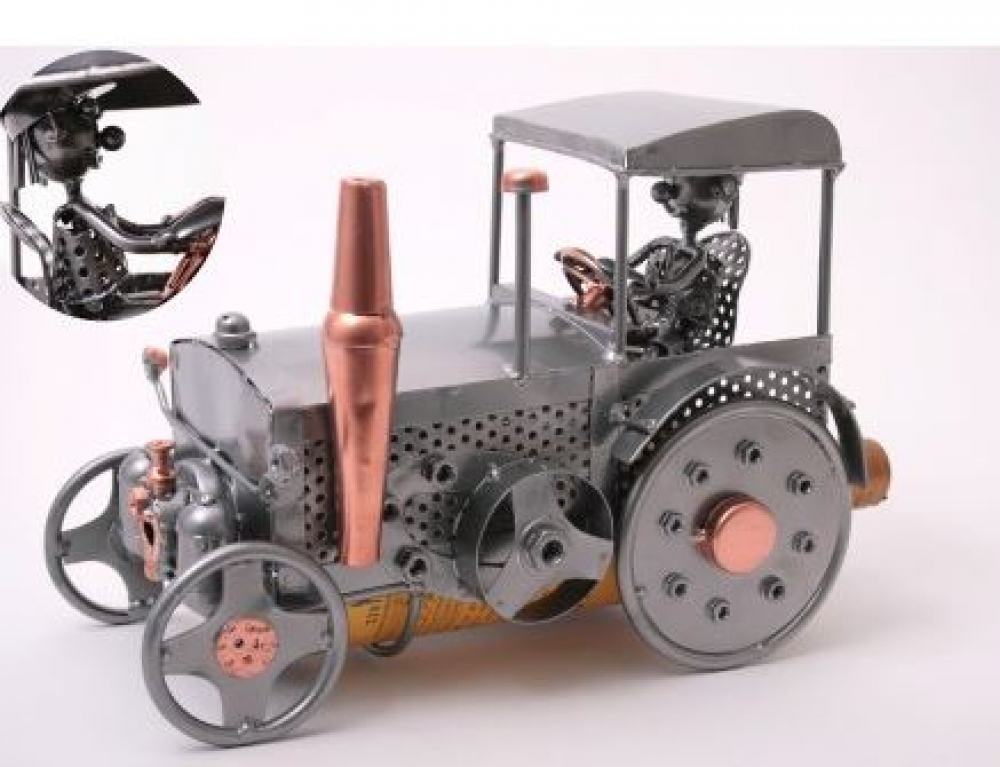 Porte bouteille vin tracteur