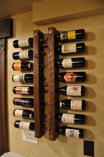 Porte bouteille mural pinterest