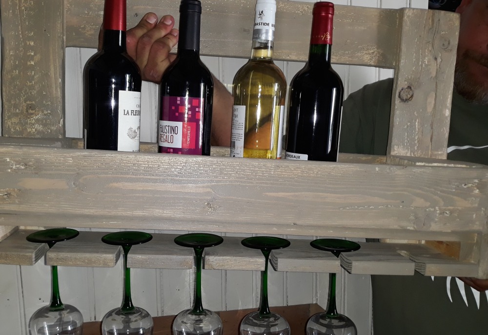 Etagere a vin palette