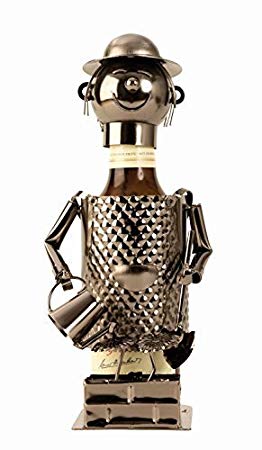 Porte bouteille metal jardinier