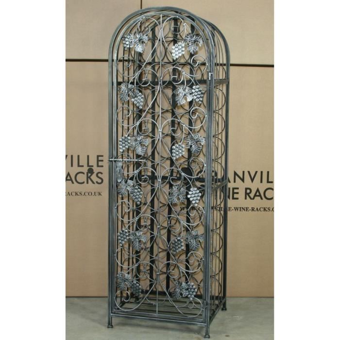 Porte bouteille de vin en fer forgé