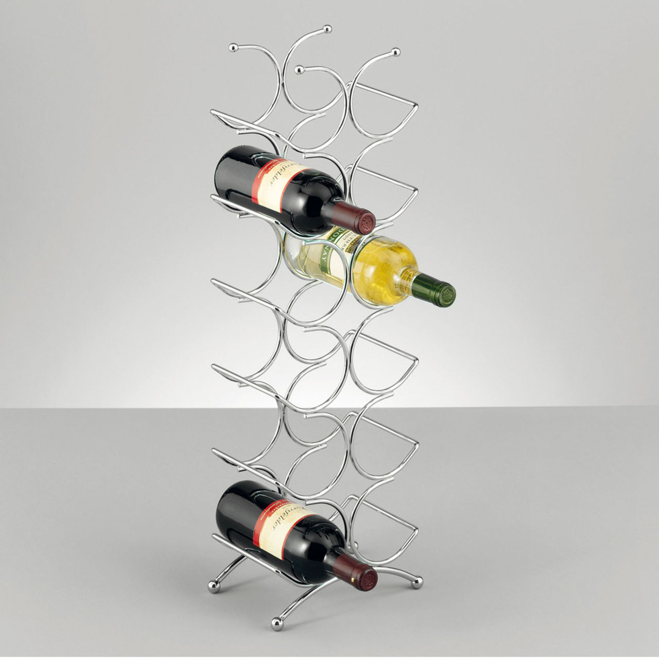 Porte bouteille design metal