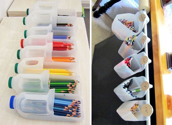 Rangement pour bouteille plastique