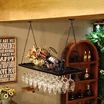 Porte bouteille bar suspendu