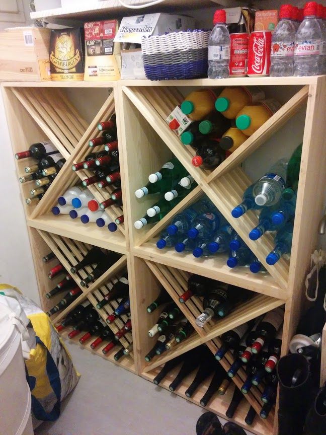 Porte bouteille pour cave a vin