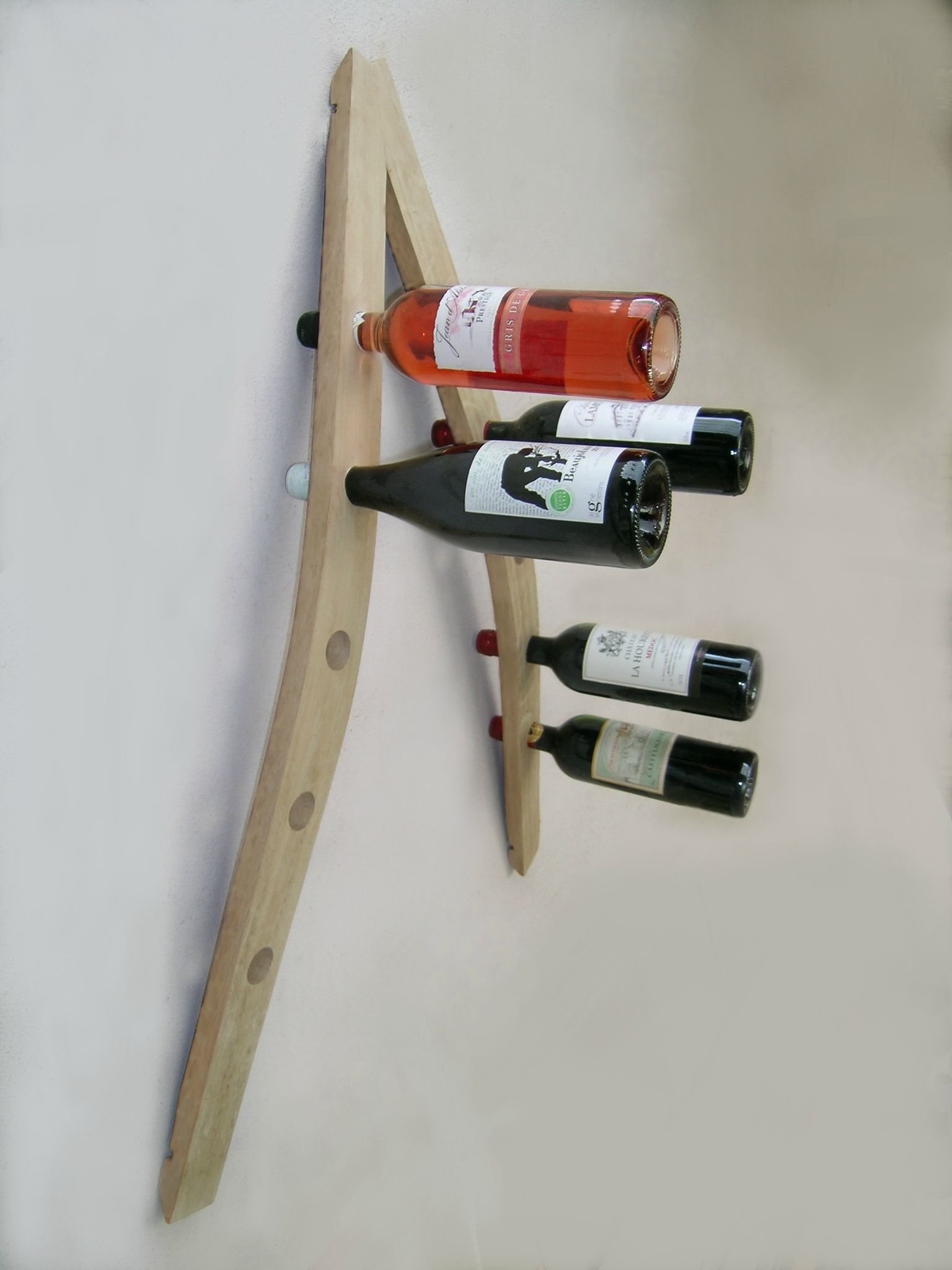 Porte bouteille de vin artisanal