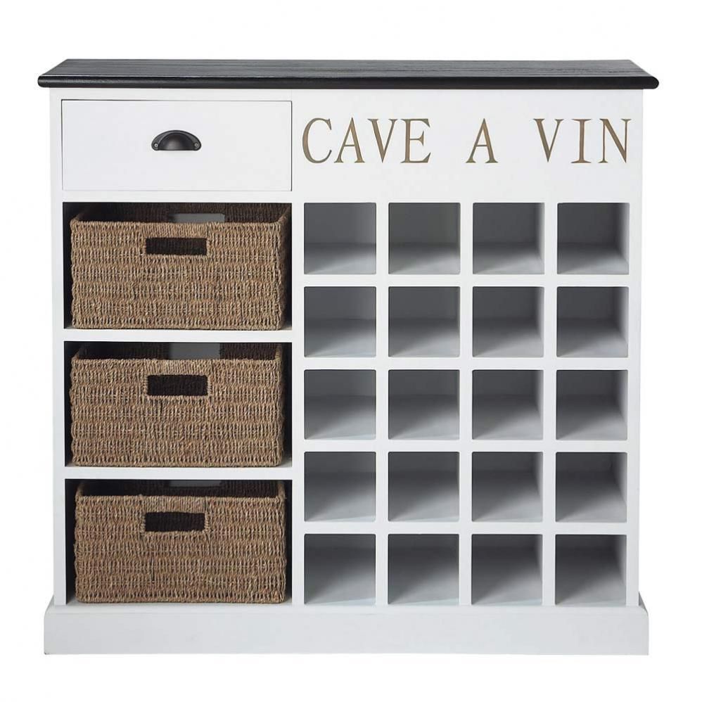 Meuble casier a bouteille en bois