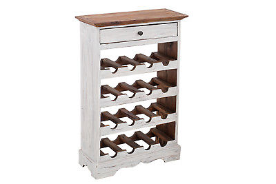 Range bouteille en bois blanc