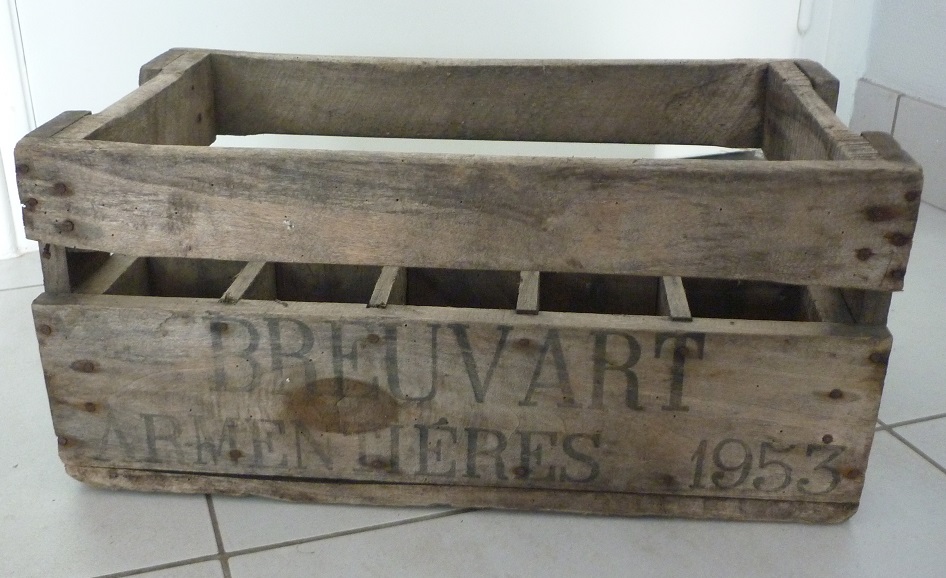 Casier bouteille biere bois