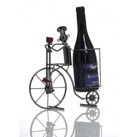 Porte bouteille metal vendangeur