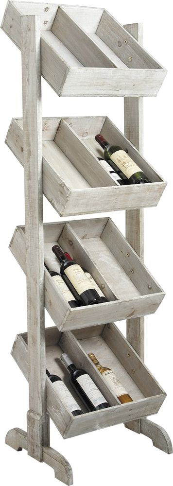 Presentoir bouteille bois