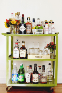 Meuble rangement bouteille alcool