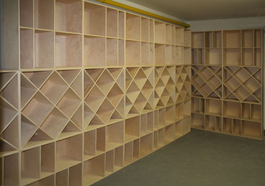 Rangement cave a vin bois