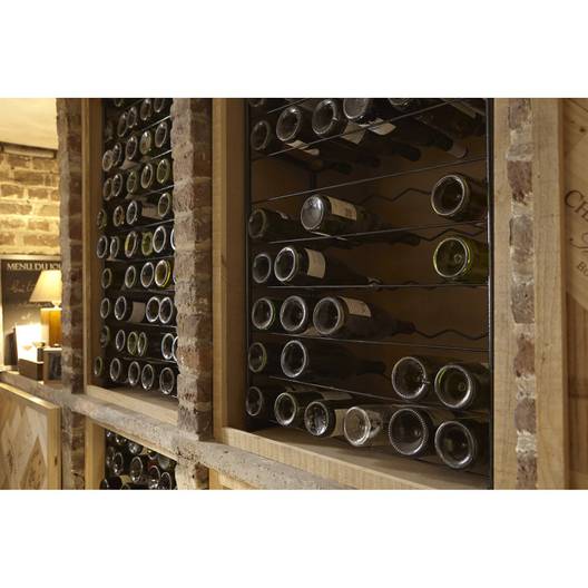 Range bouteille mural en fer