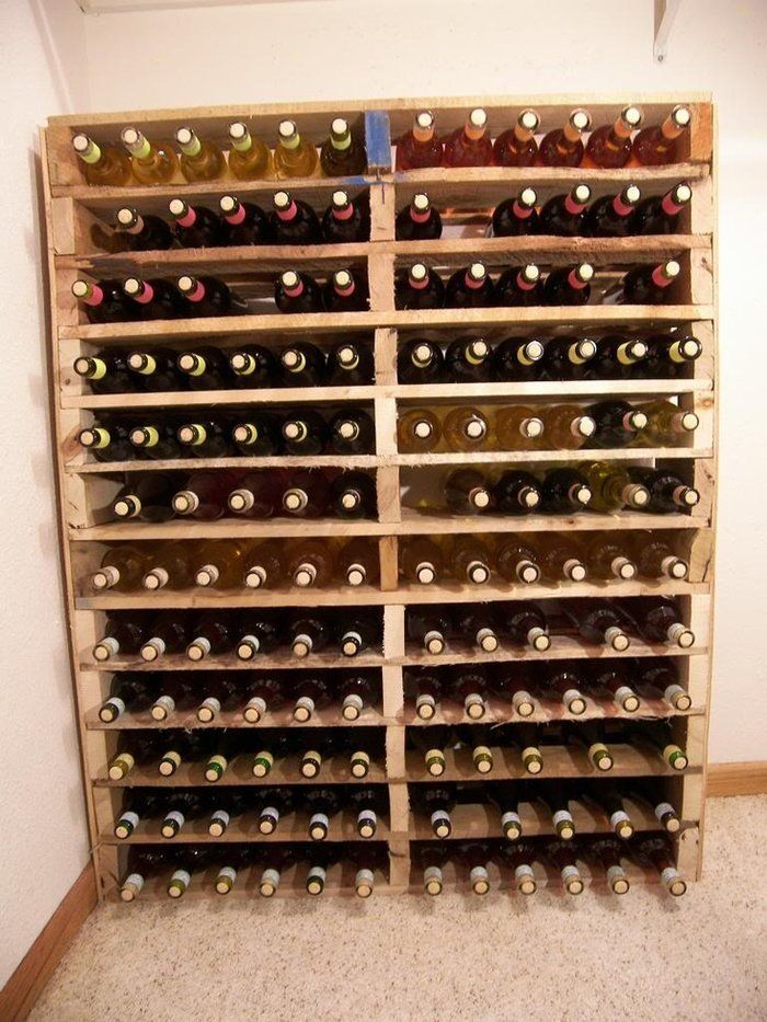 Faire un casier a bouteille en bois