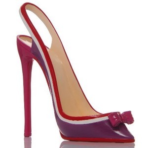 Porte bouteille escarpin rouge
