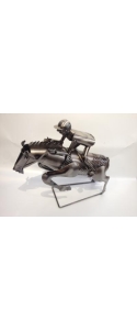 Porte bouteille metal cheval