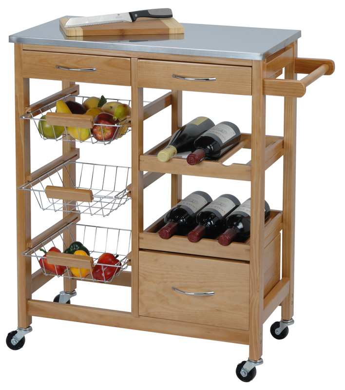 Range bouteille sur roulette