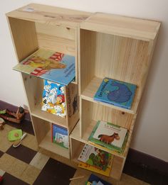 Etagere avec caisse a vin