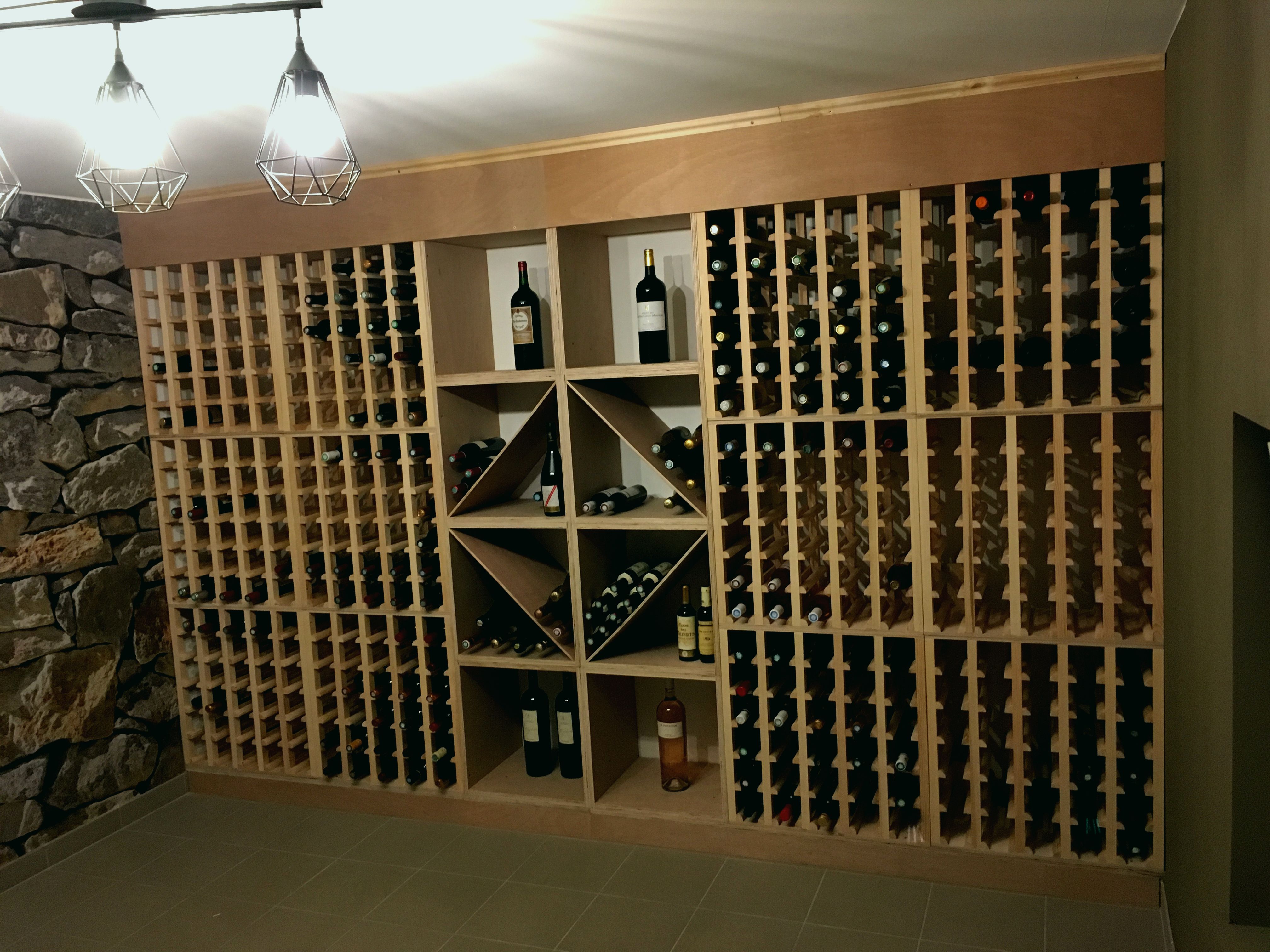 Rangement de bouteilles pour cave
