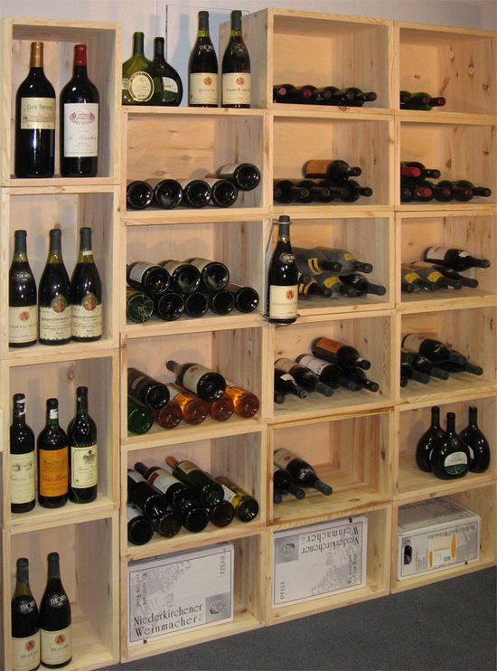 Meuble de cave en bois