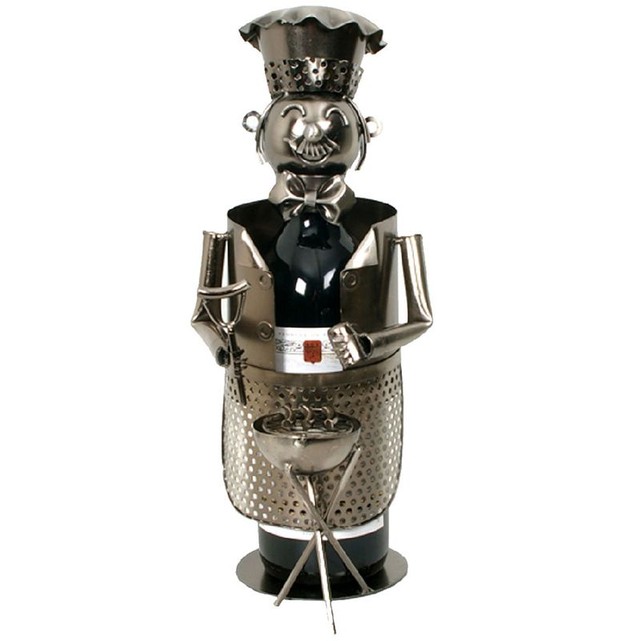 Porte bouteille metal barbecue