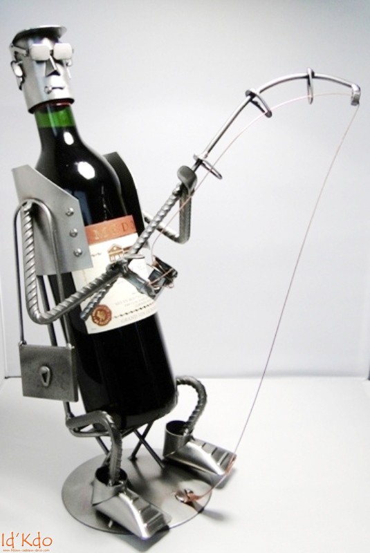 Porte bouteille de vin pecheur