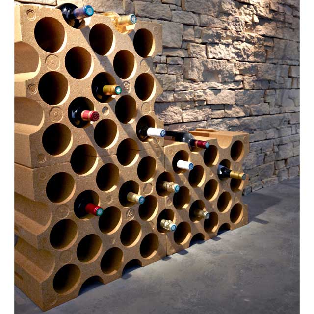 Porte bouteille vin polystyrene