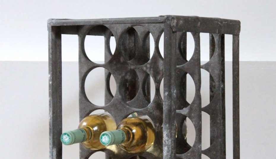 Casier bouteille metal ancien