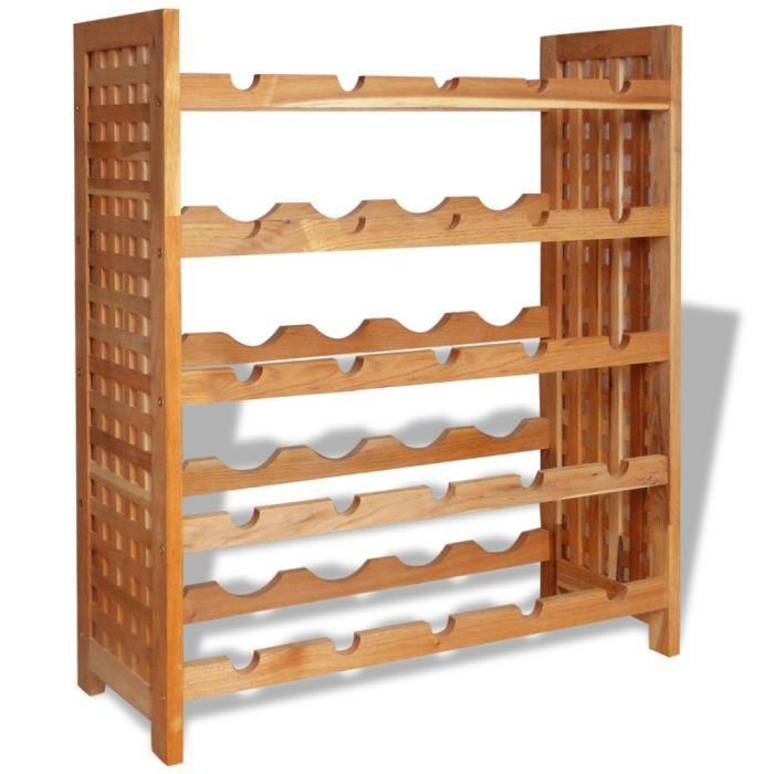 Rangement bouteille de vin bois