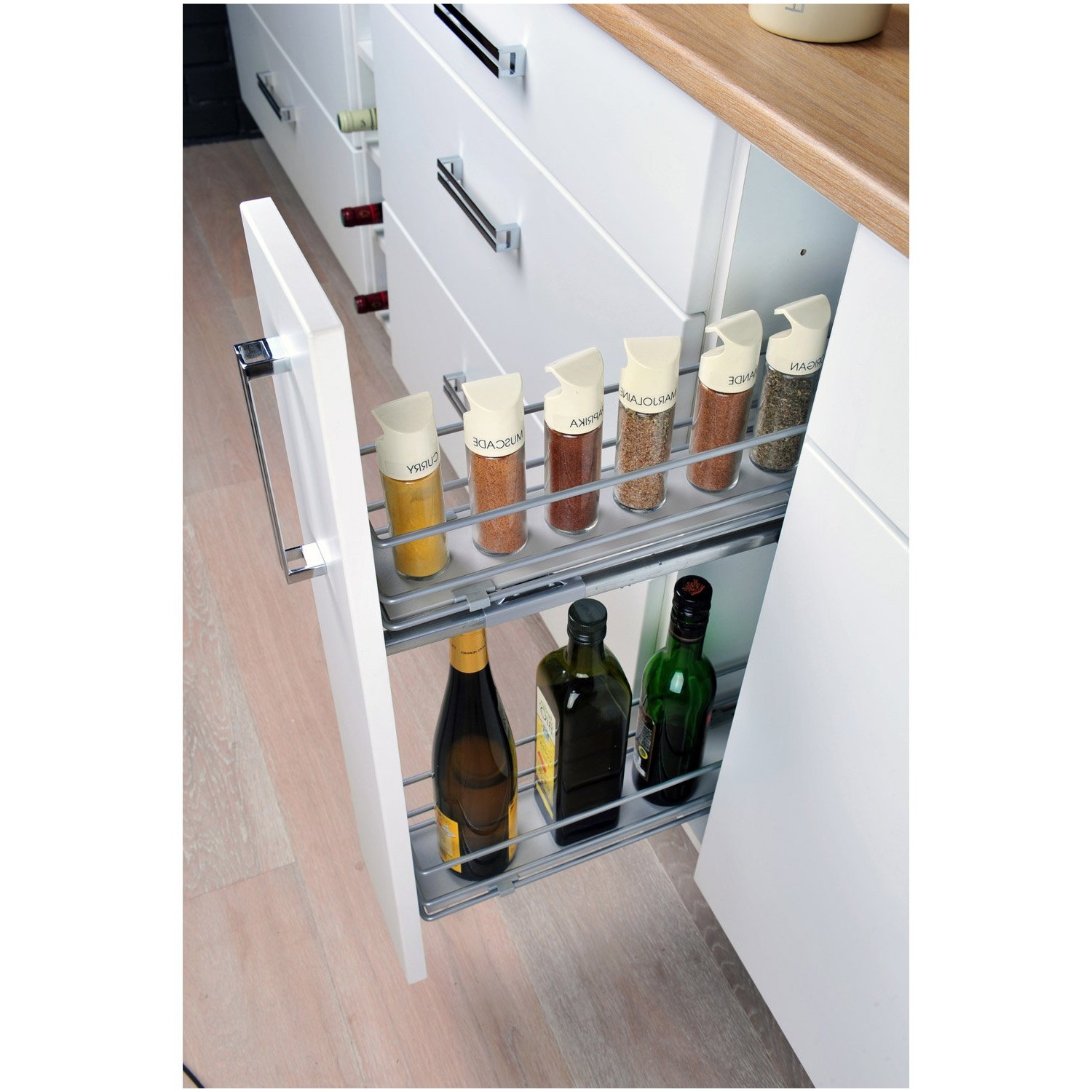 Range bouteille cuisine 15 cm