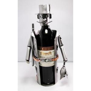 Porte bouteille en fer chasseur