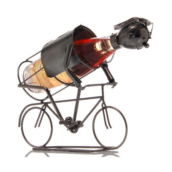 Porte bouteille de vin en acier