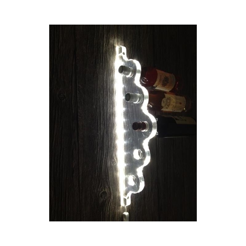 Porte bouteille mural plexi
