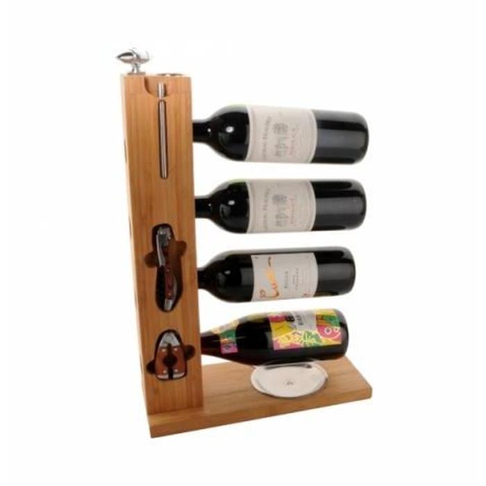 Porte bouteille de vin bois