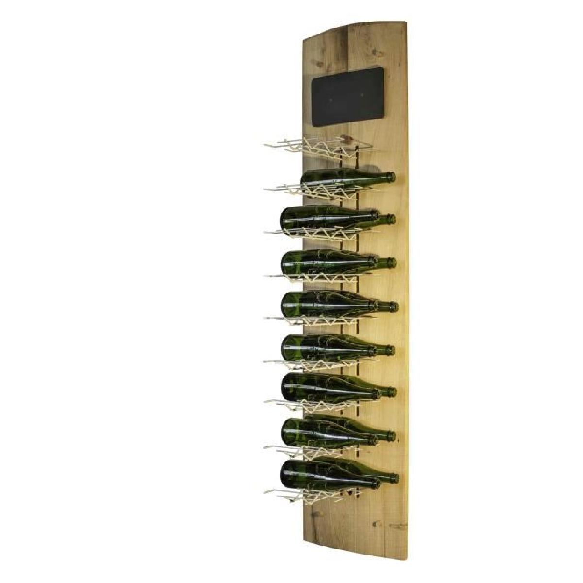 Casier bouteille metal bois
