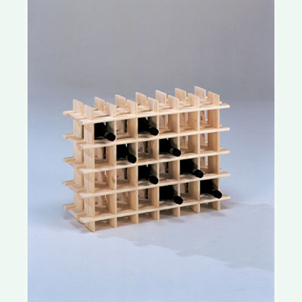 Plan range bouteille bois