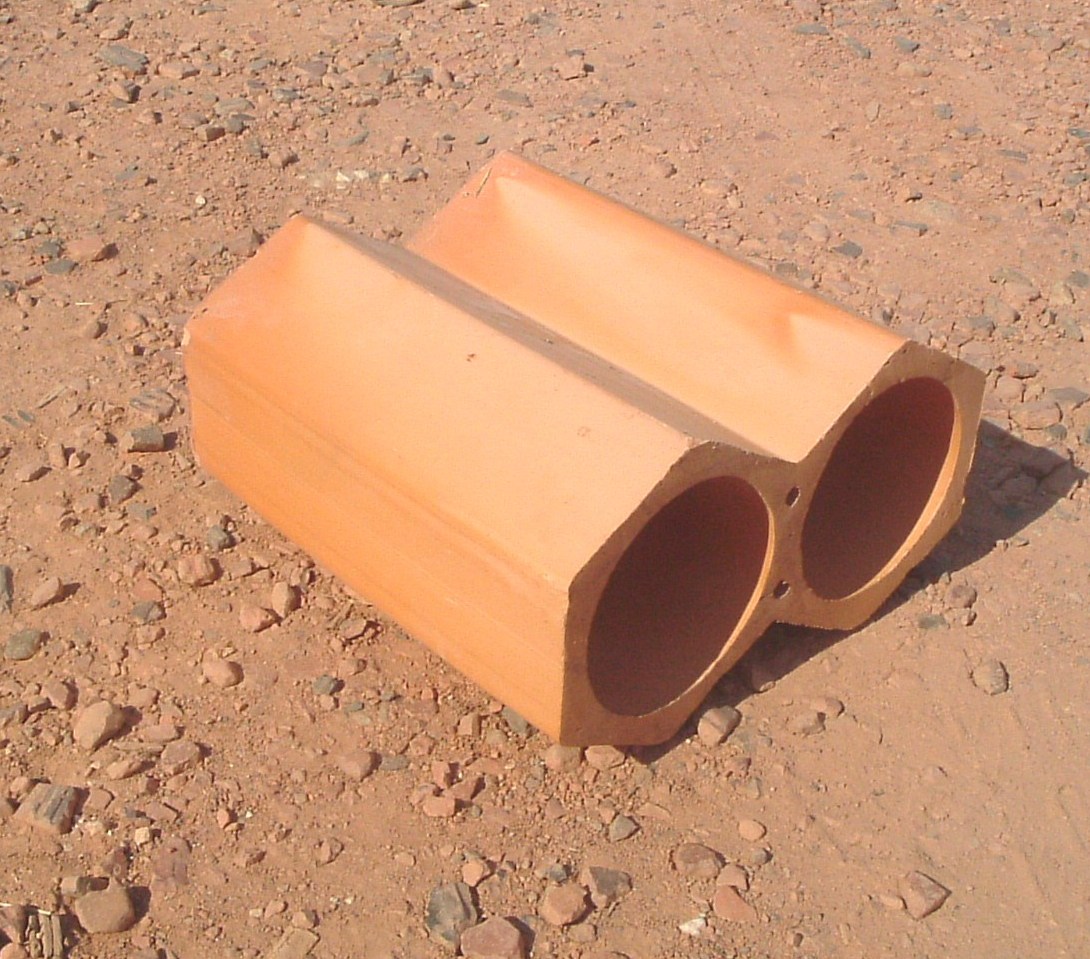 Porte bouteille vin terre cuite