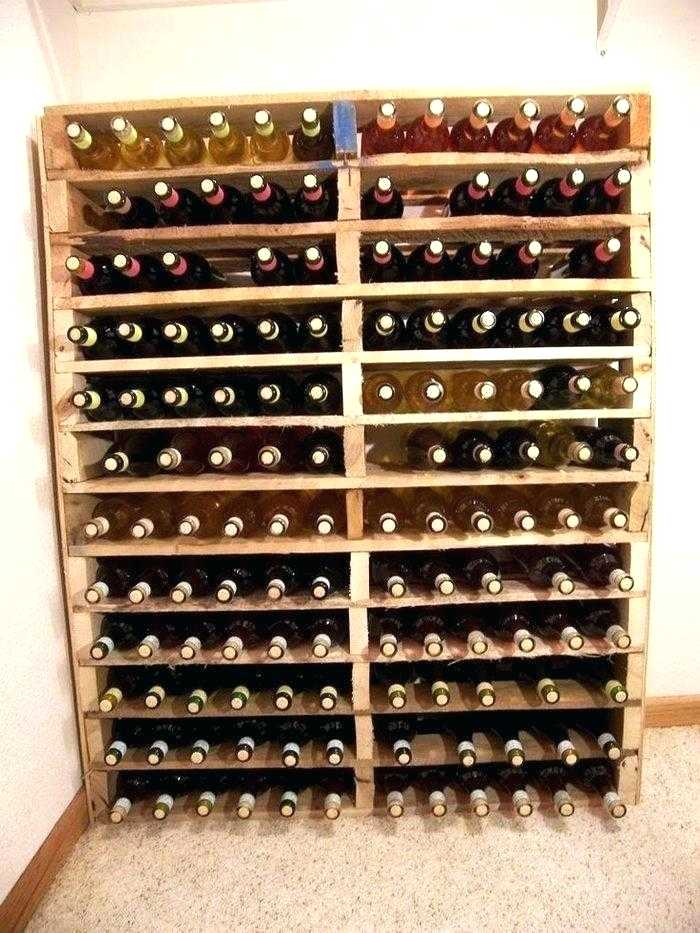 Rangement vin bois
