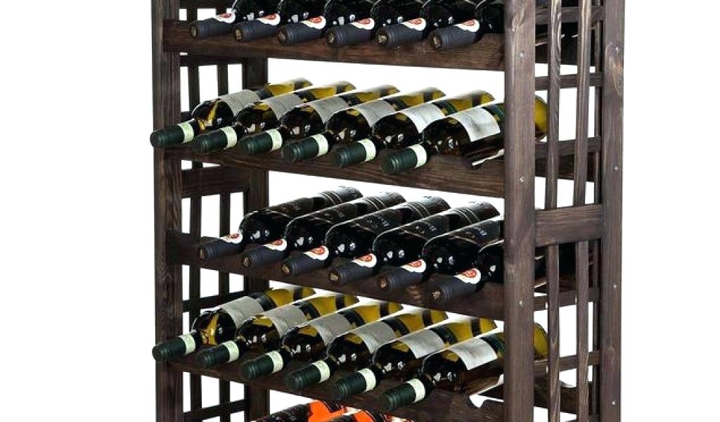 Rangement bouteilles de vin beton