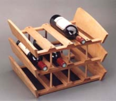 Casier range bouteille en bois