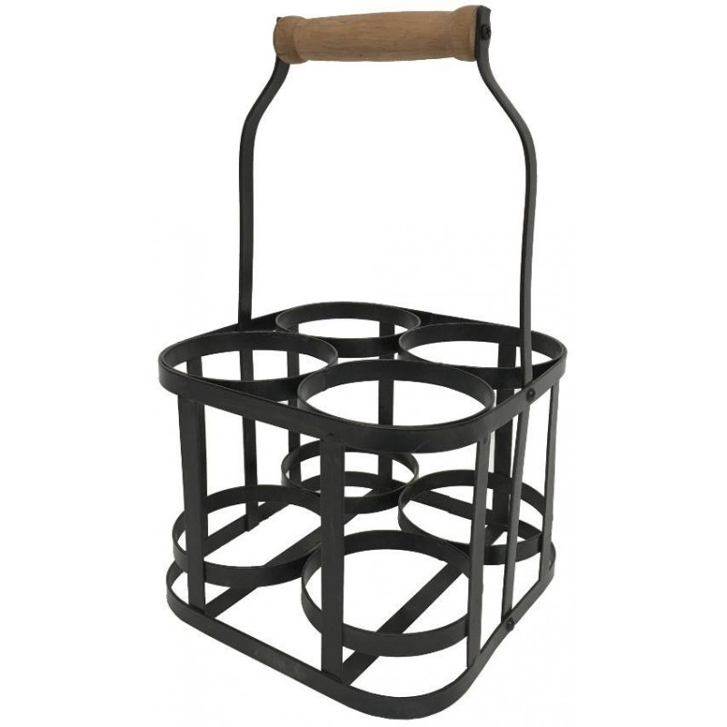 Porte bouteille en bois ancien