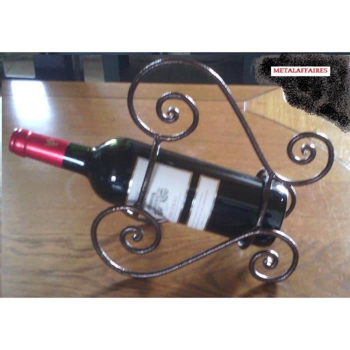 Porte bouteille en fer moto