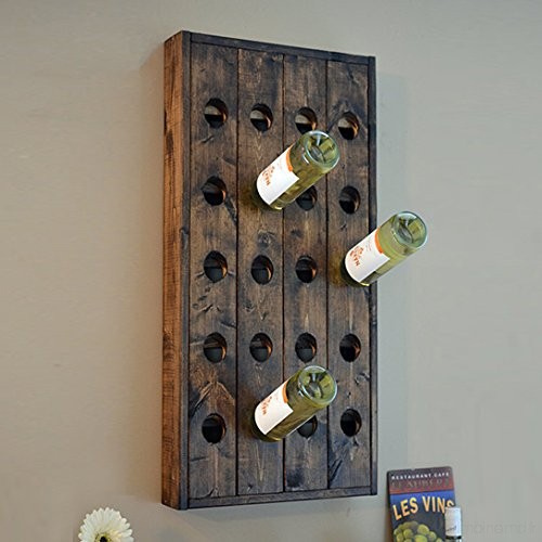 Porte bouteille mural vintage