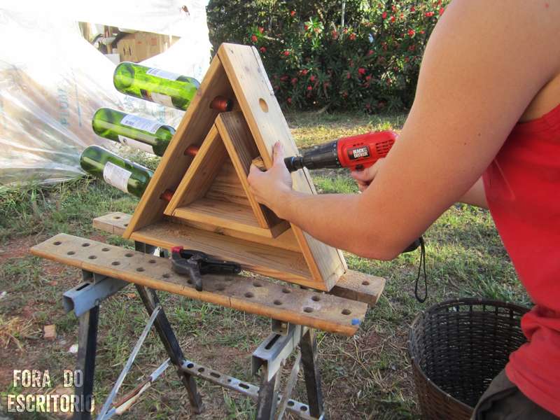 Porte bouteille vin palette