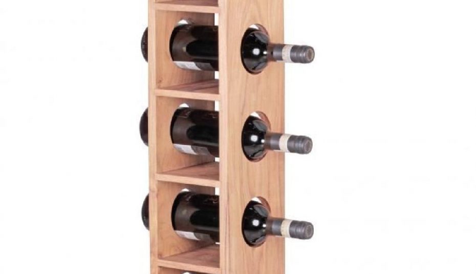 Range bouteille vertical metallique