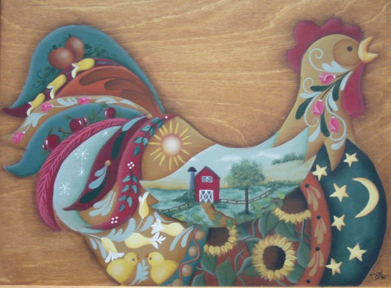 Peinture décorative sur bois