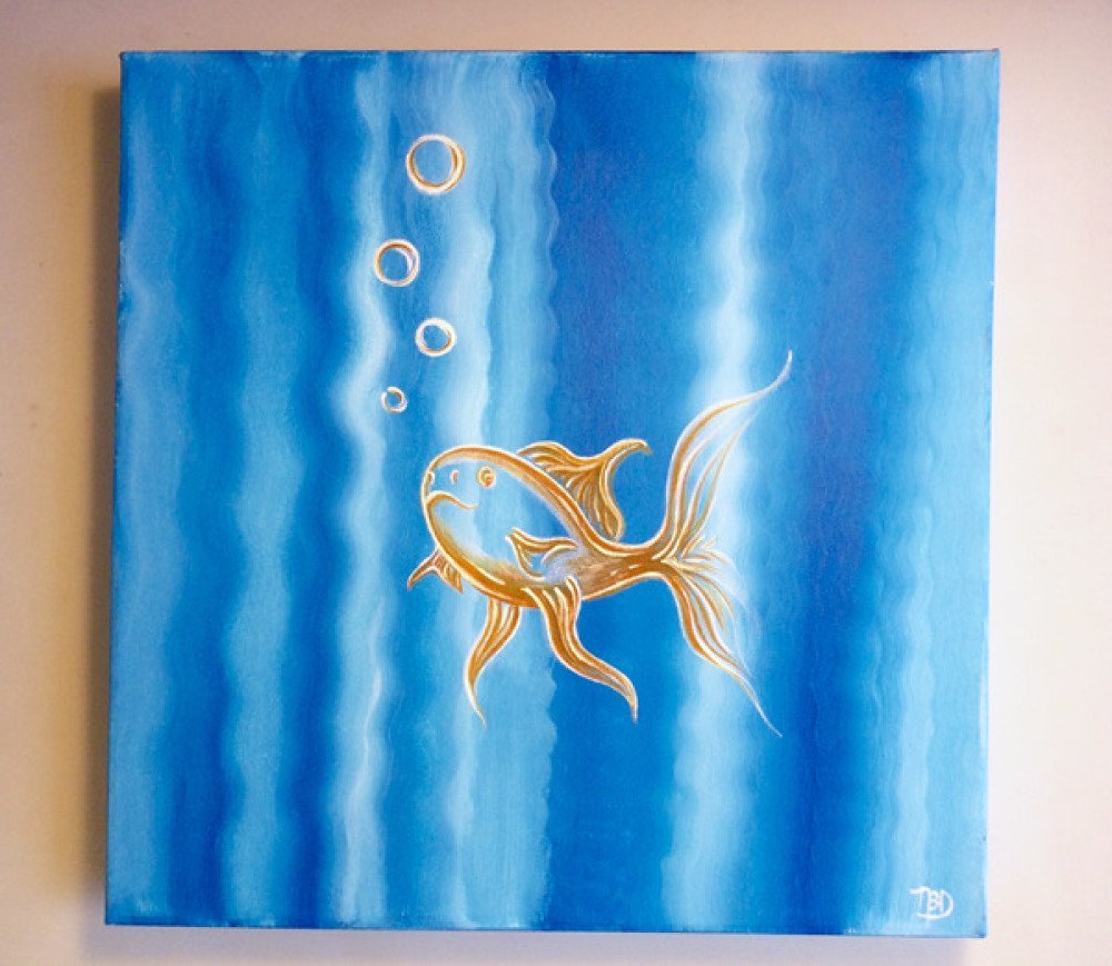 Peinture acrylique qui fait des bulles