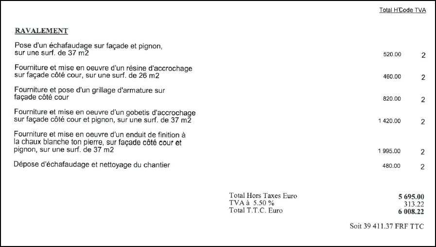 Devis peinture ravalement