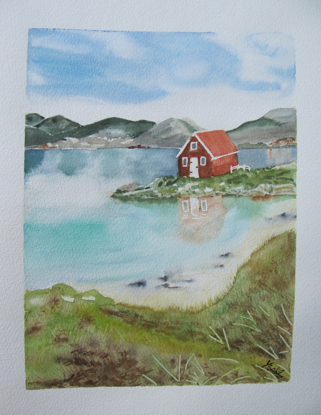 Peinture maison rouge